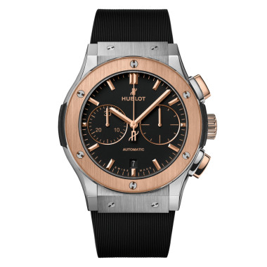         Herrenuhr, Automatik, Hublot Classic Fusion Chronograph Titanium King Gold 