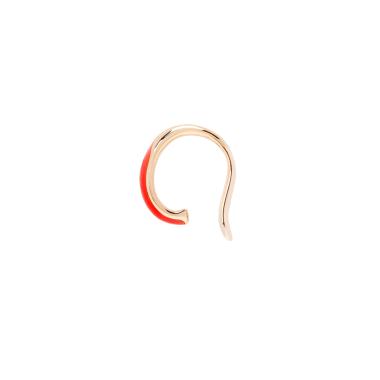 Ohrringe, Silber rot/rosé-vergoldet, DoDo Earcuff Rondelle