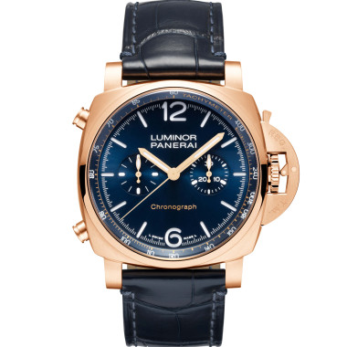 Automatik, Herrenuhr, Panerai Luminor Chrono Goldtech™ Blu Notte