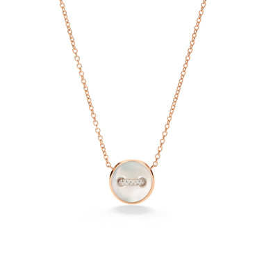         Roségold, Halsschmuck, Pomellato Pom Pom Dot wendbare Halskette mit Anhänger