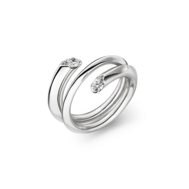         Weißgold, Ringe, Schaffrath CALLA Designer-Ring