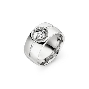 Ringe, Weißgold, Schaffrath LIBERTÉ Diamantring