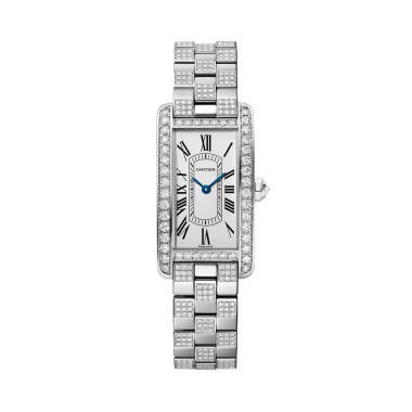         Damenuhr, Quarzwerk, Cartier Tank Américaine