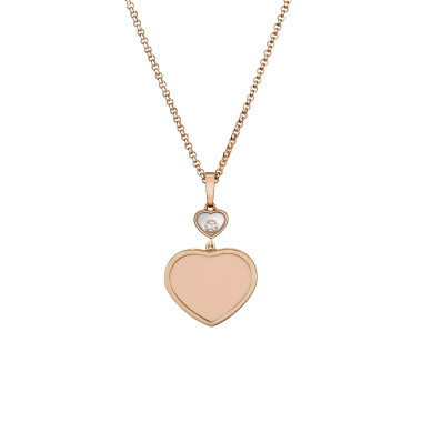 Halsschmuck, Roségold, Chopard Happy Hearts Anhänger