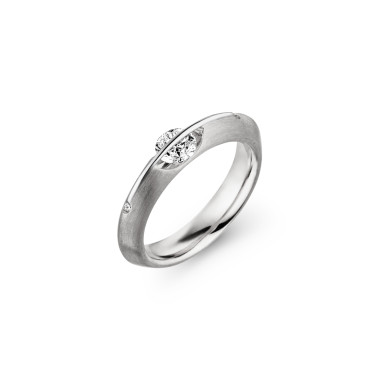         Weißgold, Ringe, Schaffrath LIBERTÉ Diamantring