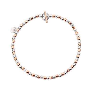         Roségold &amp; Silber, Armschmuck, DoDo Armband Mini-Granelli