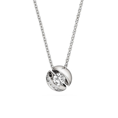         Weißgold, Halsschmuck, Schaffrath CALLA Collier