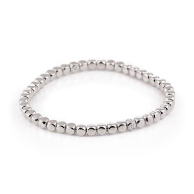 Armschmuck, Weißgold, Al Coro Stretchy Armband