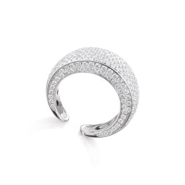 Ringe, Weißgold, Al Coro Mezzaluna Ring
