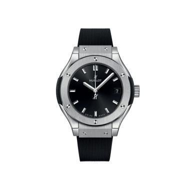 Damenuhr, Quarzwerk, Hublot Classic Fusion Titanium 