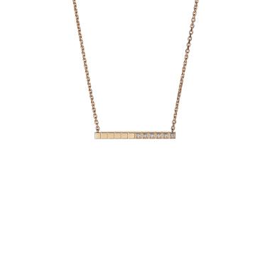 Halsschmuck, Roségold, Chopard Ice Cube Halskette