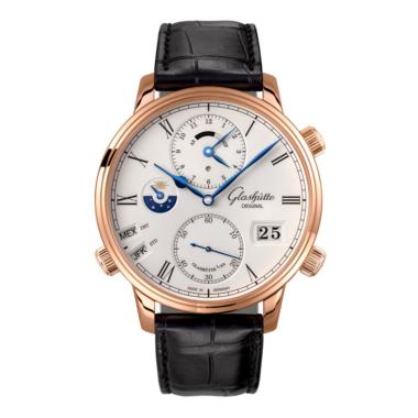 Herrenuhr, Automatik, Glashütte Original Senator Cosmopolite