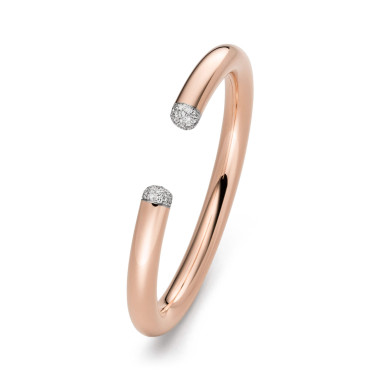 Armschmuck, Rotgold, IsabelleFa Armspange "Flix.Flex Rund 7" Pavé