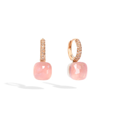         Roségold, Ohrringe, Pomellato Nudo Rosenquarz Ohrringe