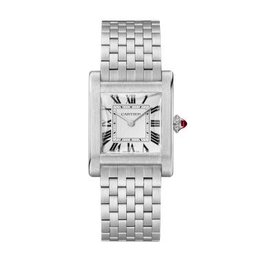 Damenuhr, Handaufzug, Cartier Tank Normale