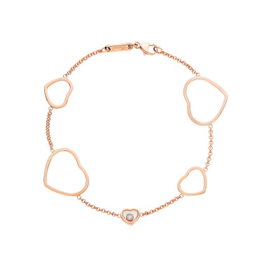         Roségold, Armschmuck, Chopard Happy Hearts Armband