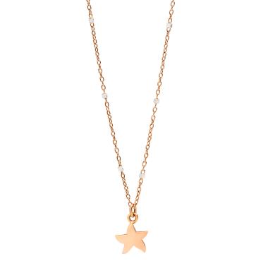 Halsschmuck, Weißgold, DoDo Halskette Mini-Stellina