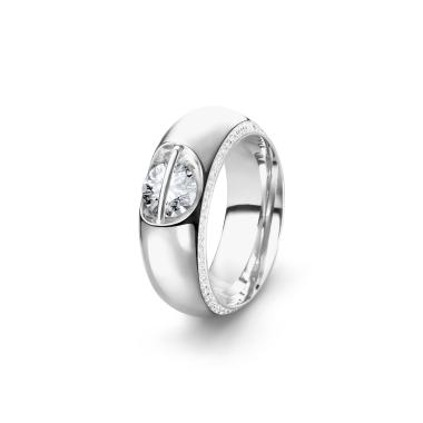 Ringe, Weißgold, Schaffrath LIBERTÉ Diamantring
