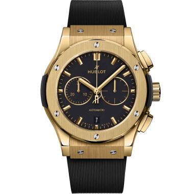 Herrenuhr, Automatik, Hublot Classic Fusion Chronograph Yellow Gold 