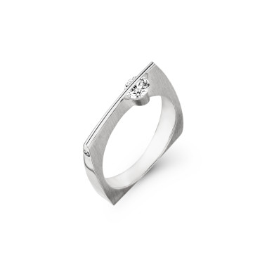         Weißgold, Ringe, Schaffrath LIBERTÉ Diamantring