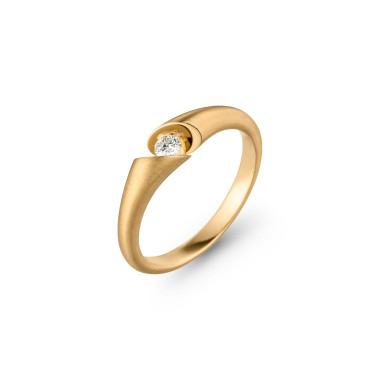         Gelbgold, Ringe, Schaffrath CALLA Solitaire