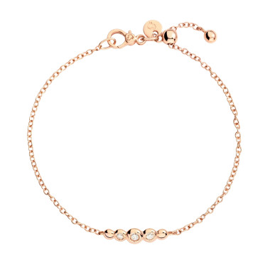 Roségold, Armschmuck, DoDo Armband Bollicine Roségold und Diamanten