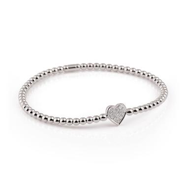Armschmuck, Weißgold, Al Coro Stretchy Armband