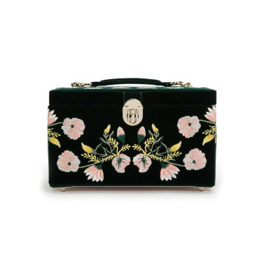         WOLF Zoe Medium Jewellery Box Forest Green