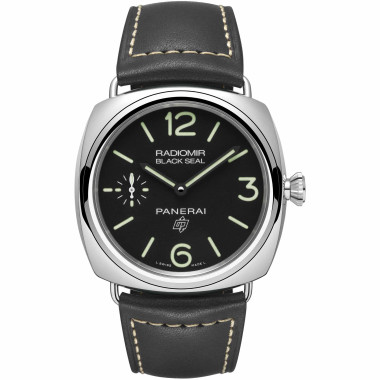 Handaufzug, Herrenuhr, Panerai Radiomir Black Seal Logo – 45 mm