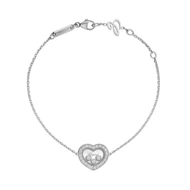 Armschmuck, Weißgold, Chopard Happy Diamonds Icons Armband