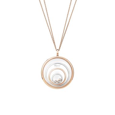 Halsschmuck, Weißgold, Chopard Happy Spirit Anhänger