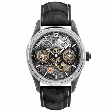 Herrenuhr, Handaufzug, Montblanc 1858 The Unveiled Secret Minerva Monopusher Chronograph Limited Edition