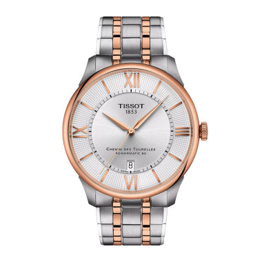 Damen- und Herrenuhr, Automatik, Tissot Chemin Des Tourelles Powermatic 80 42 mm