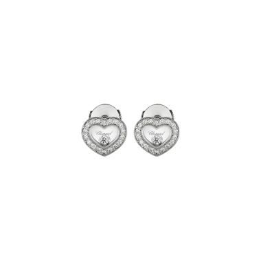 Ohrringe, Weißgold, Chopard Happy Diamonds Icons Ohrstecker