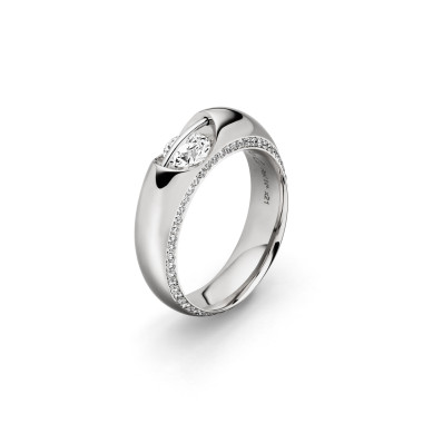         Weißgold, Ringe, Schaffrath LIBERTÉ Diamantring