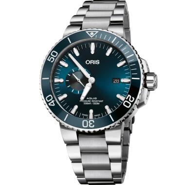 Herrenuhr, Automatik, ORIS Aquis Small Second, Date