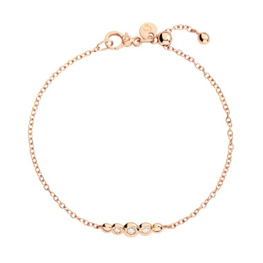         Roségold, Armschmuck, DoDo Armband Bollicine Roségold und Diamanten