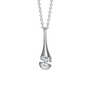         Weißgold, Halsschmuck, Schaffrath CALLA Collier