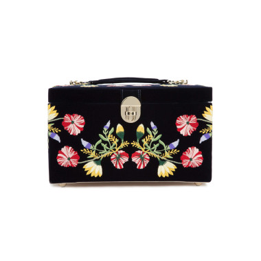         WOLF Zoe Medium Jewellery Case Indigo