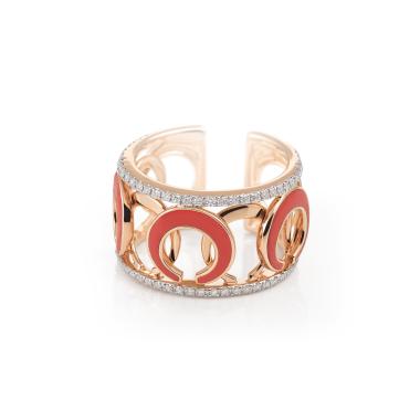 Ringe, Weißgold, Al Coro Mezzaluna Ring