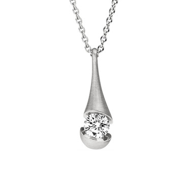         Weißgold, Halsschmuck, Schaffrath CALLA Collier