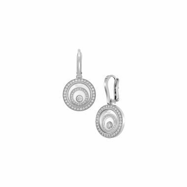 Ohrringe, Weißgold, Chopard Happy Spirit Ohrhänger