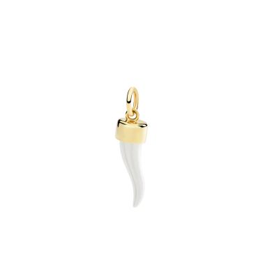 Halsschmuck, Silber, DoDo Anhänger Horn aus Gelbgold und Silber