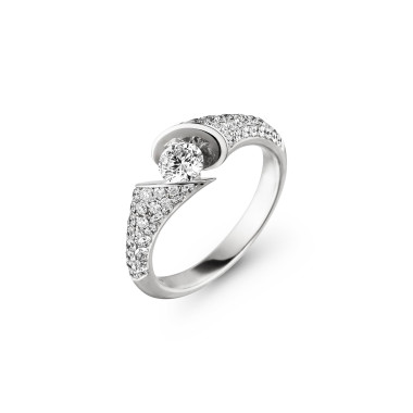         Weißgold, Ringe, Schaffrath CALLA Diamantring