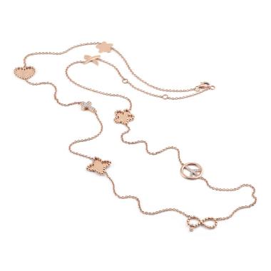 Halsschmuck, Roségold, Al Coro Palladio Collier