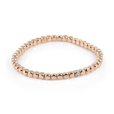 Armschmuck, Roségold, Al Coro Stretchy Armband