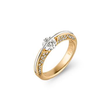 Ringe, Gelbgold, Schaffrath LIBERTÉ Diamantring