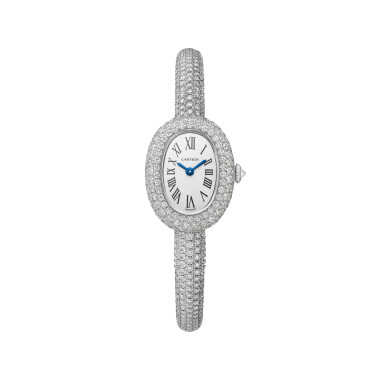         Damenuhr, Quarzwerk, Cartier Baignoire