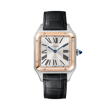         Damen- und Herrenuhr, Quarzwerk, Cartier Santos-Dumont