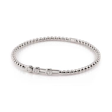 Armschmuck, Weißgold, Al Coro Stretchy Armband